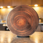 Black Wood Round Shape Cutting Board